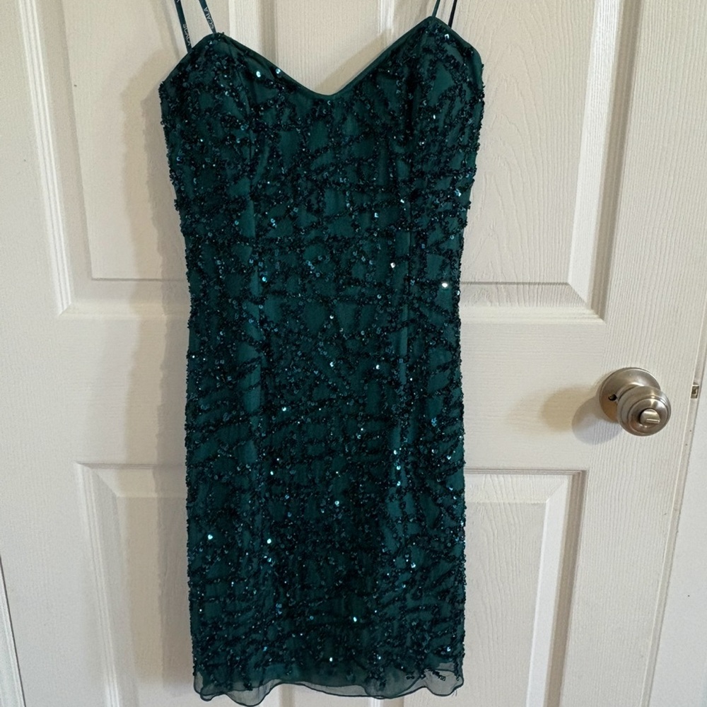 ✨Emerald Green Sequin Mini Dress✨
